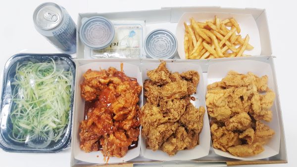 순살 세마리 치킨